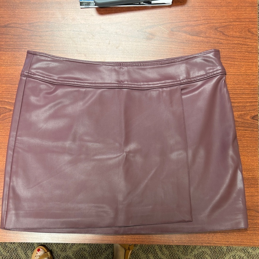 Modern Citizen Maroon Mini Pencil Skirt Night Out